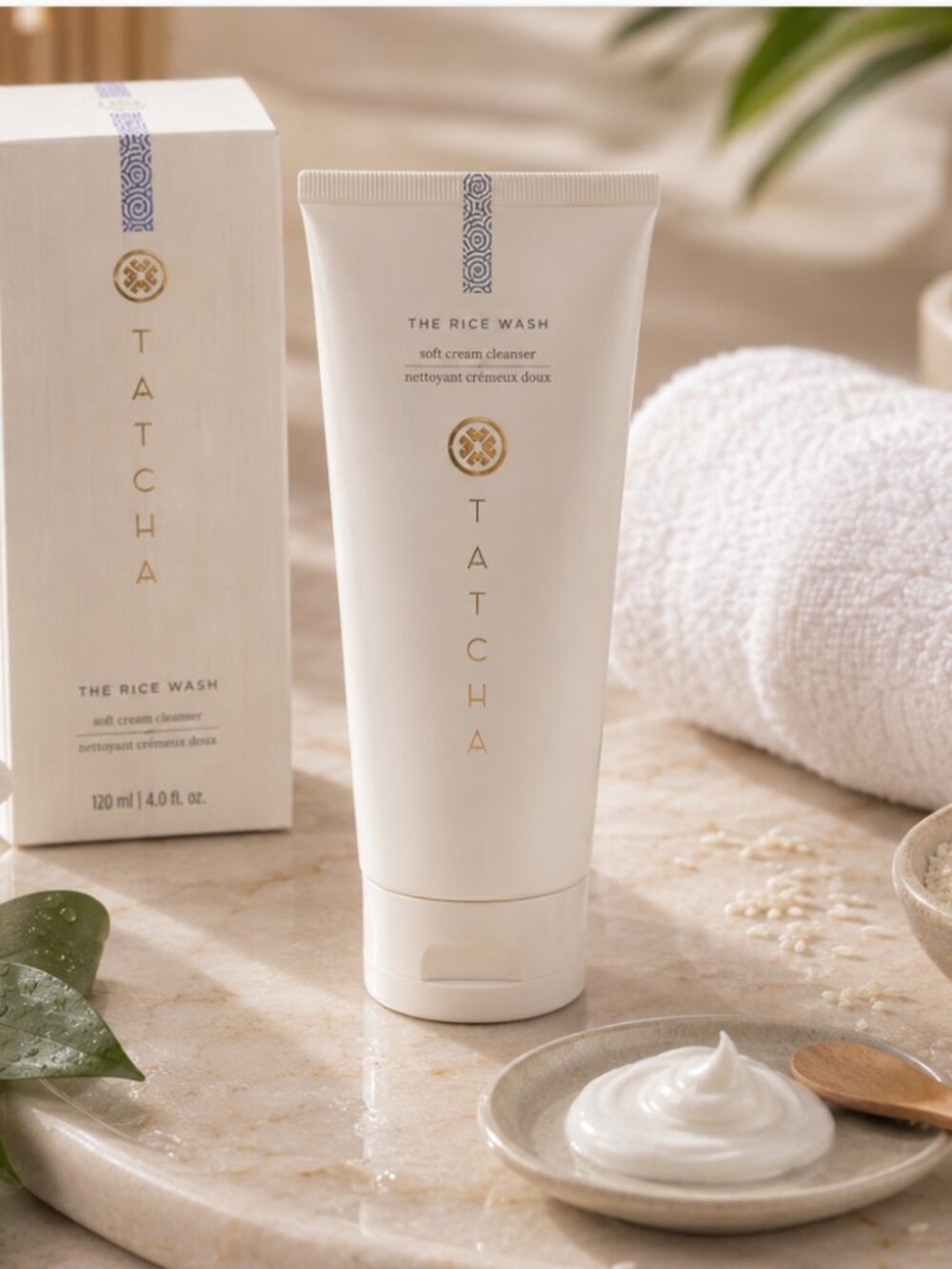 TATCHA The Rice Wash Soft Cream Cleanser 120ml / 4oz NIB Sealed